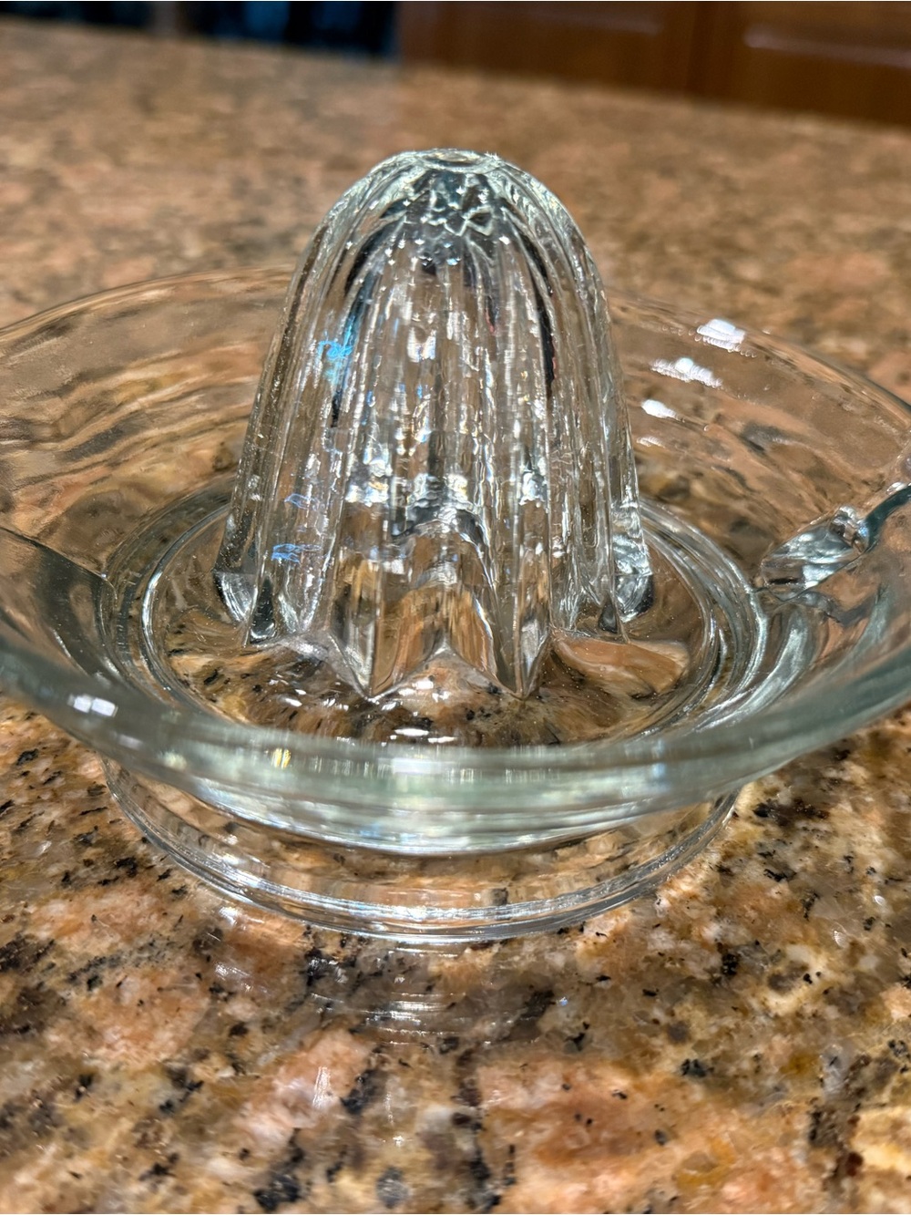 Vintage Clear Glass Citrus Juicer Reamer